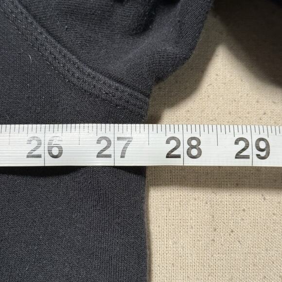 Vintage Nike Center Swoosh Hoodie Mens XXL Black Distressed Y2K Plum Softball - Picture 9 of 10